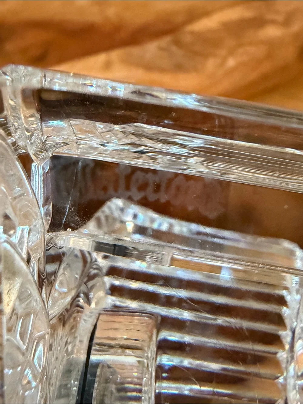 ✨Waterford Crystal Desk Clocks Set of 2 Vintage 3” Quartz Gold Trim✨ Set of 2.